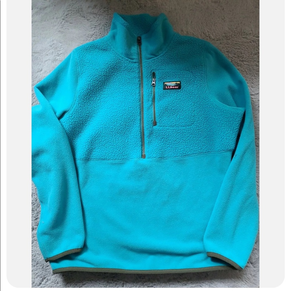 💝 L.L. Bean 1/4 zip pullover fleece M